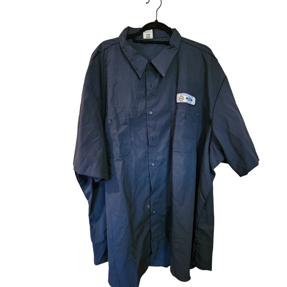 Union Line Ford Kentucky Truck Plant Work Shirt Mens 5XL Short Sleeve